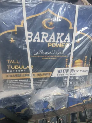 Baraka Power 250ah 12v Tubular Batteery