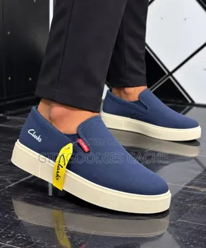 Men's Clarks Canvas Slip-on Sneakers Size 41-46