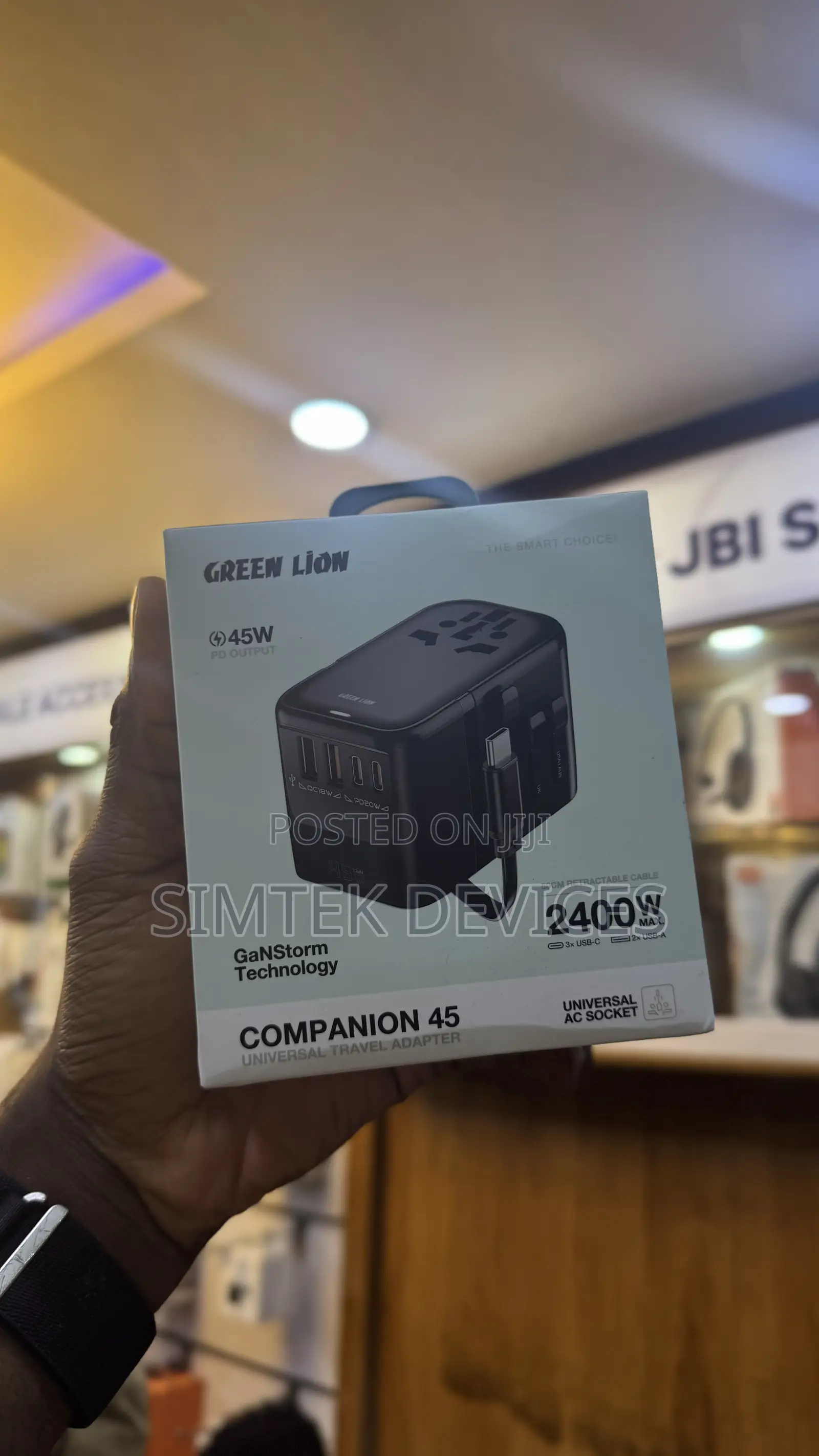 Green Lion Travel Adapter
