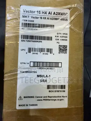 New Laptop MSI Vector 16 HX AI A2XWIG 32GB Intel Core Ultra 9 SSD 1T