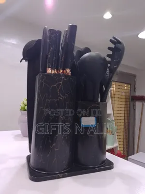 Black Kitchen Set