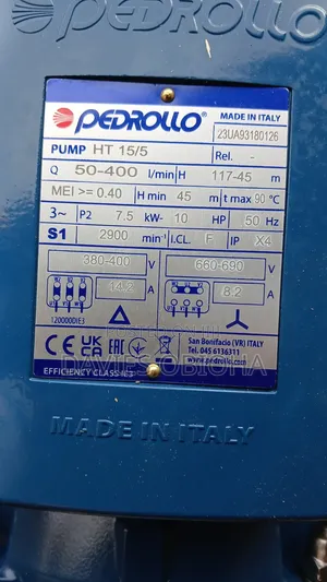 HT 15/5 10hp Pedrollo Vertical Pump