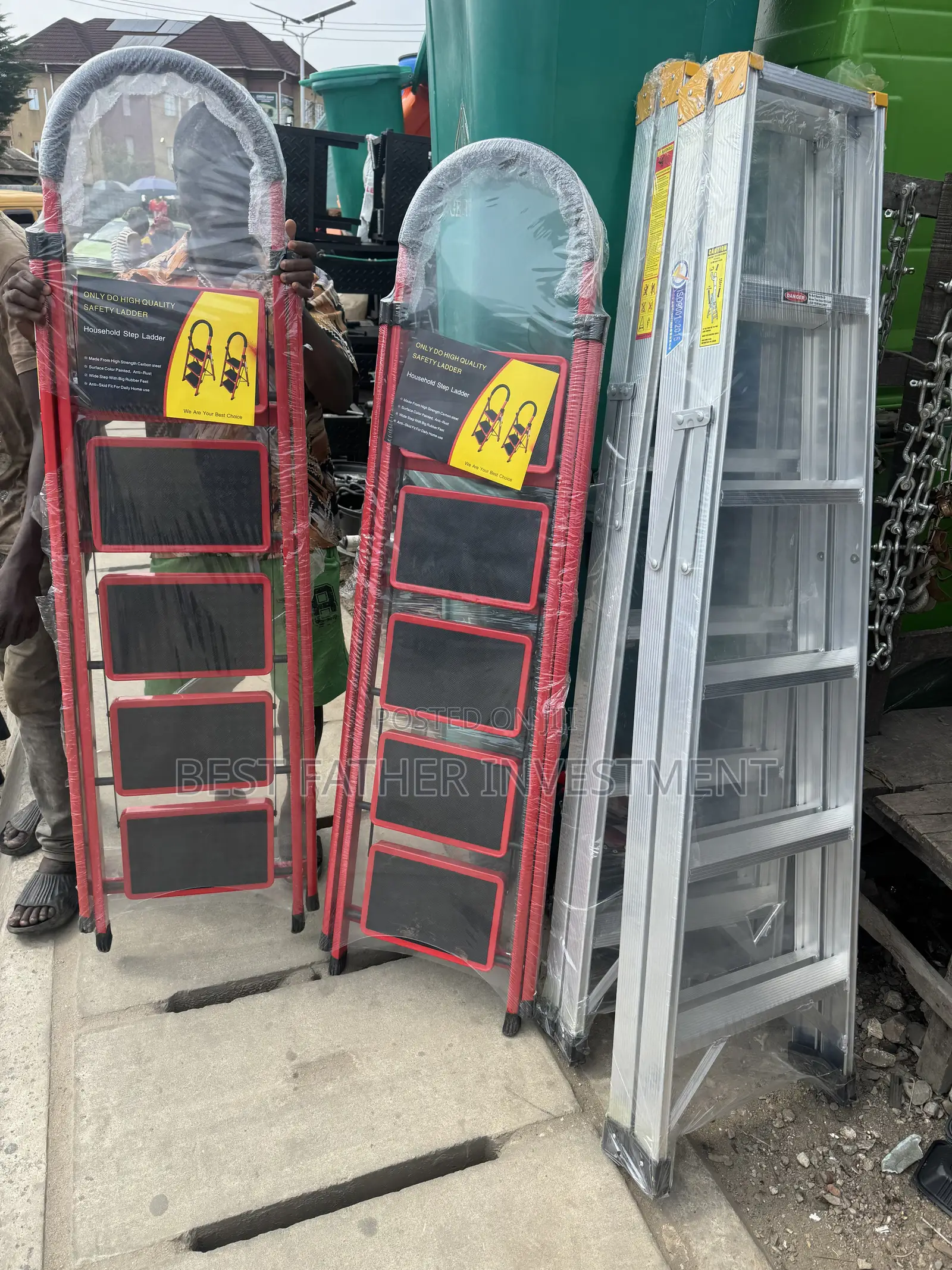 5 Steps a Frame Durable Iron Ladder