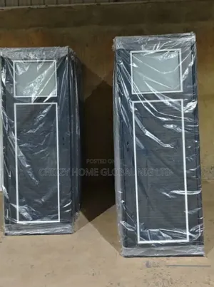 Black Color High Luxury PVC Plastic Toilet Door 7ft by 750