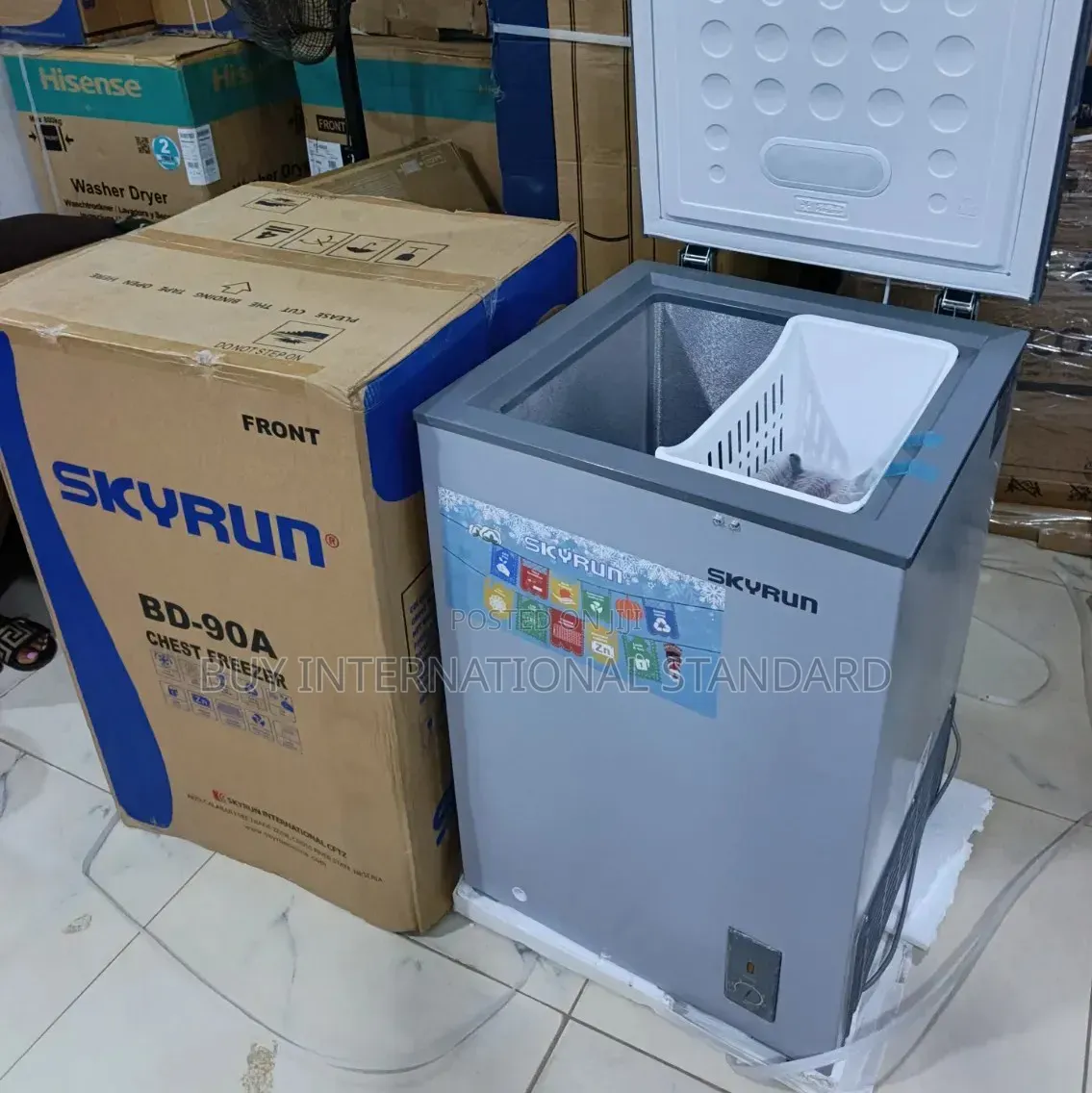 Skyrun 90L Chest Freezer Kitchen Storage Solution