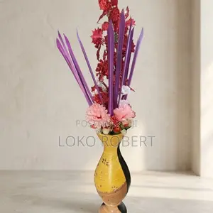 Ceramic Artificial Flower Vase Floral - Perfect for Home Office