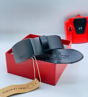 High Quality Luxury Coach Genuine Leather Belt