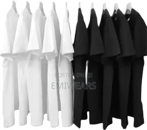 Premium Oversized Cotton Tee – Available in Black/White