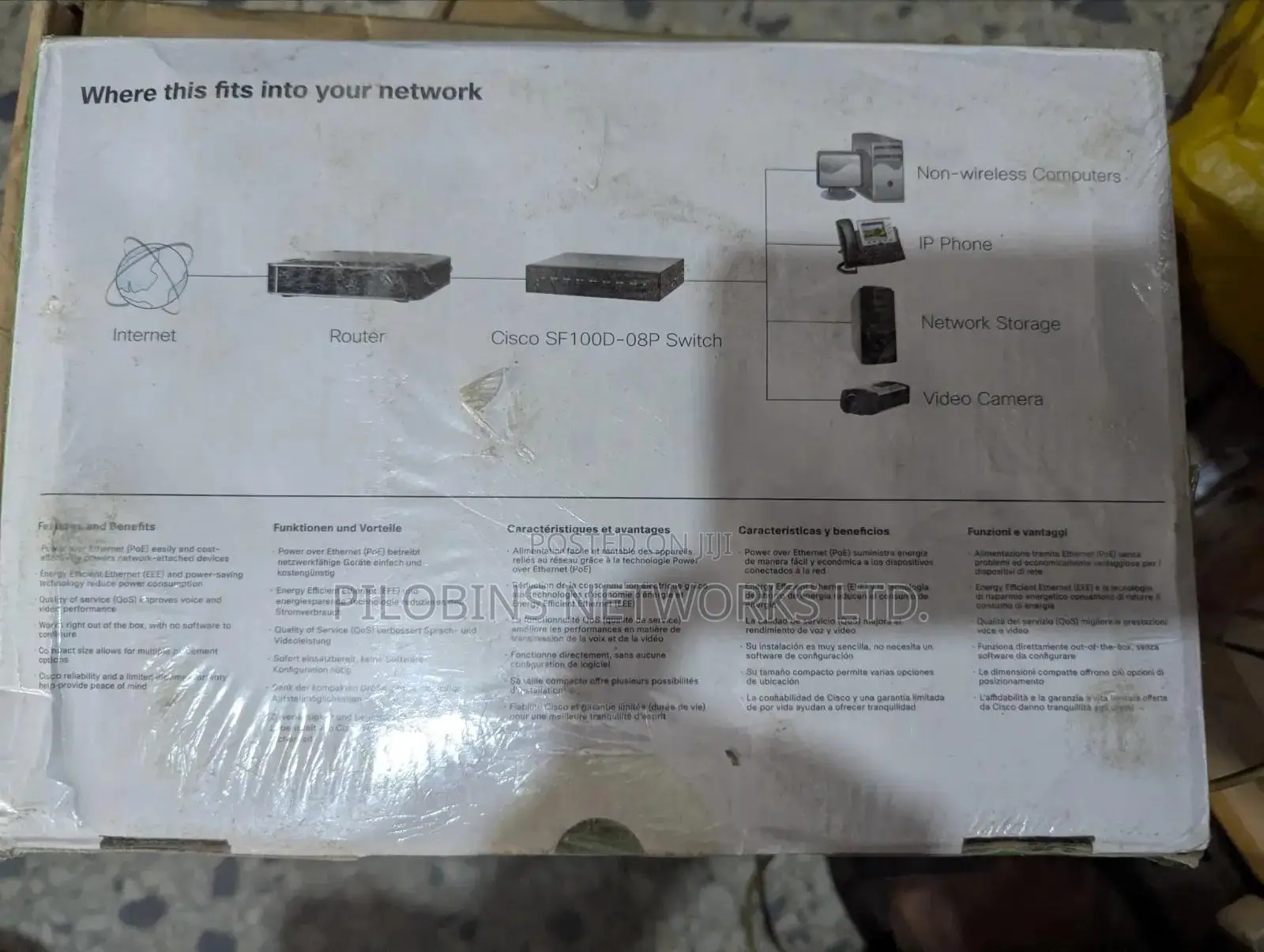 Cisco 8 Ports 10/100 PoE Desktop Switch