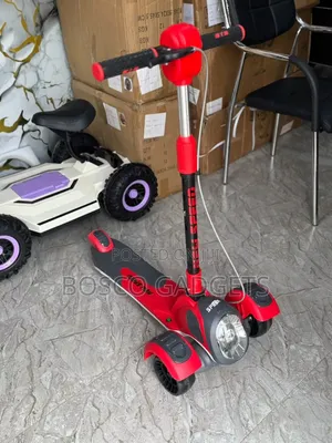 Rechargeable Electric Scooter for Kids(free Gift) – Red