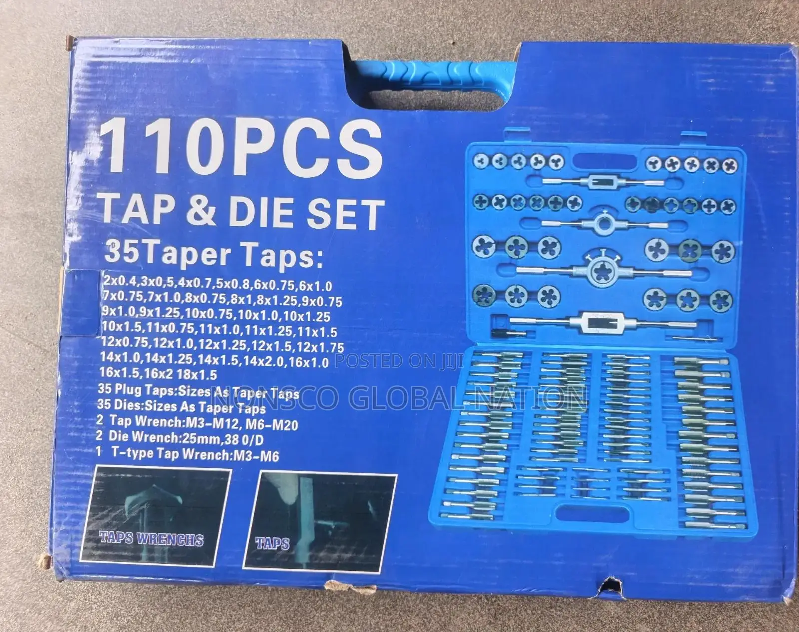 Original 110pcs Tap and Die Set