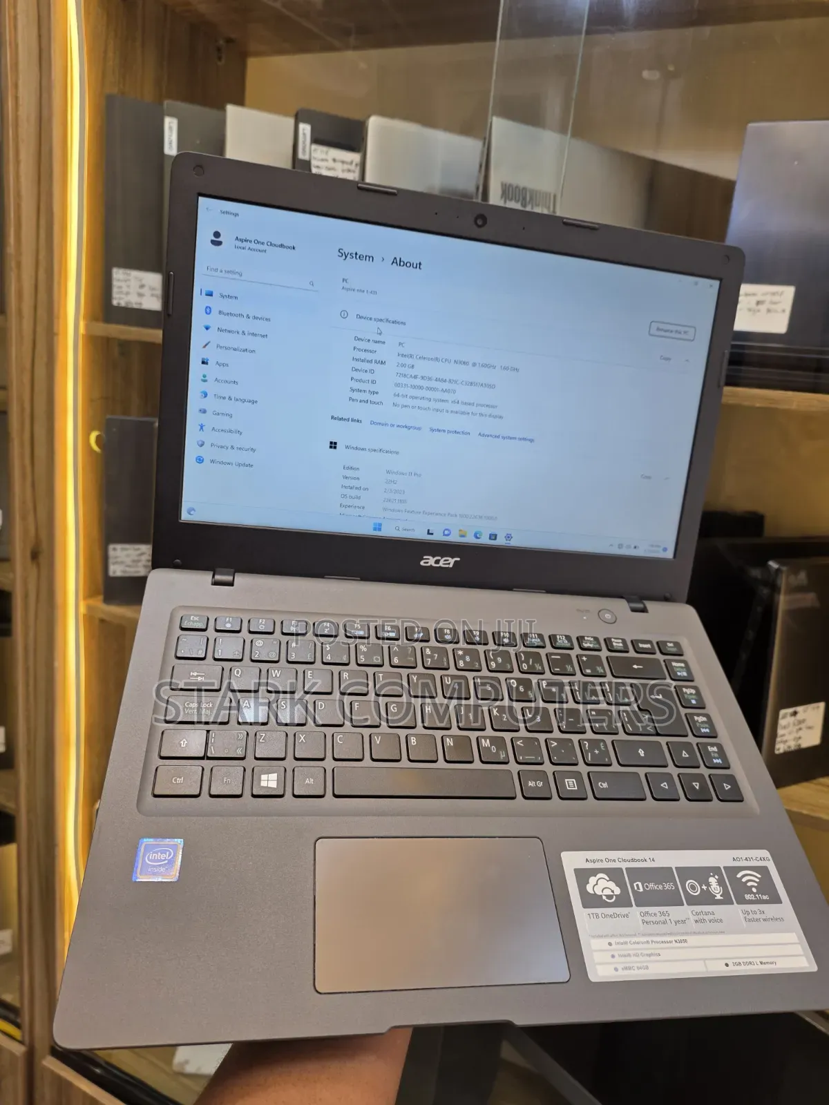 Laptop Asus Chromebook C423 2GB Intel Celeron SSD 60GB