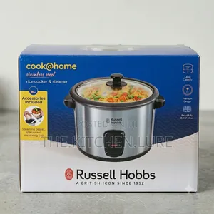 Russell Hobbs Cook at Home Stainless Steel Rice Cooker Steamer 1.8L