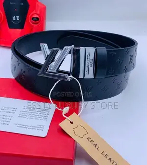 High Quality Luxury Louis Vuitton Genuine Leather Belt