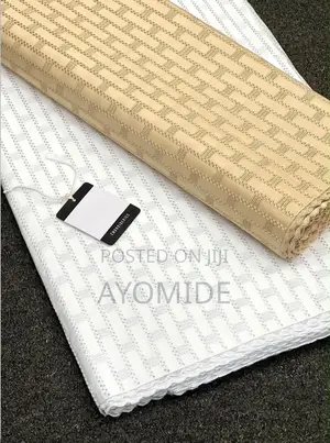Premium Embroidered Lace Fabric – Elegant Patterned Material