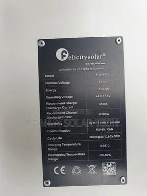 Felicity Lithium Ion Battery 12.5kwh 51.2v