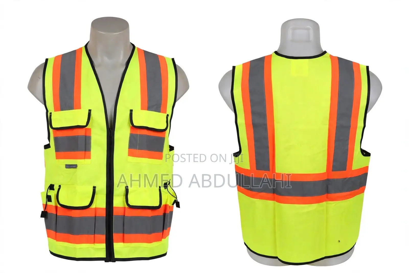 Multi-Pocket High-Visibility Safety Vest