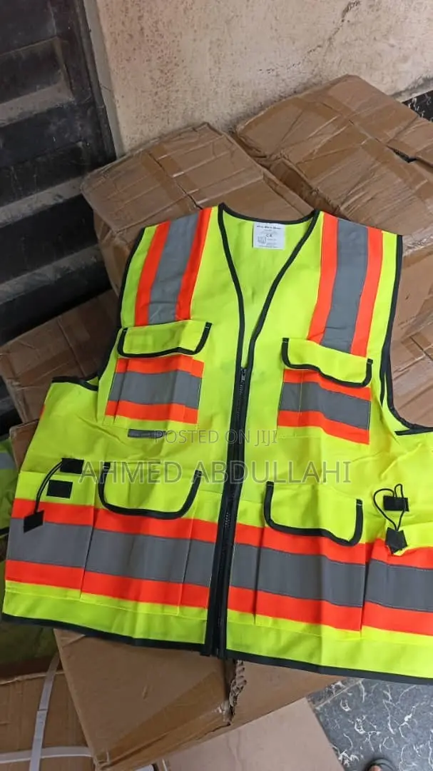 Multi-Pocket High-Visibility Safety Vest