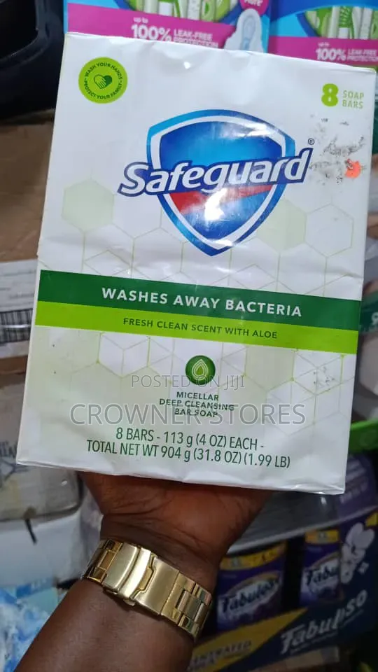 Safeguard Micellar Deep Cleansing Bath Bar Soap With Aloe(8 Count)
