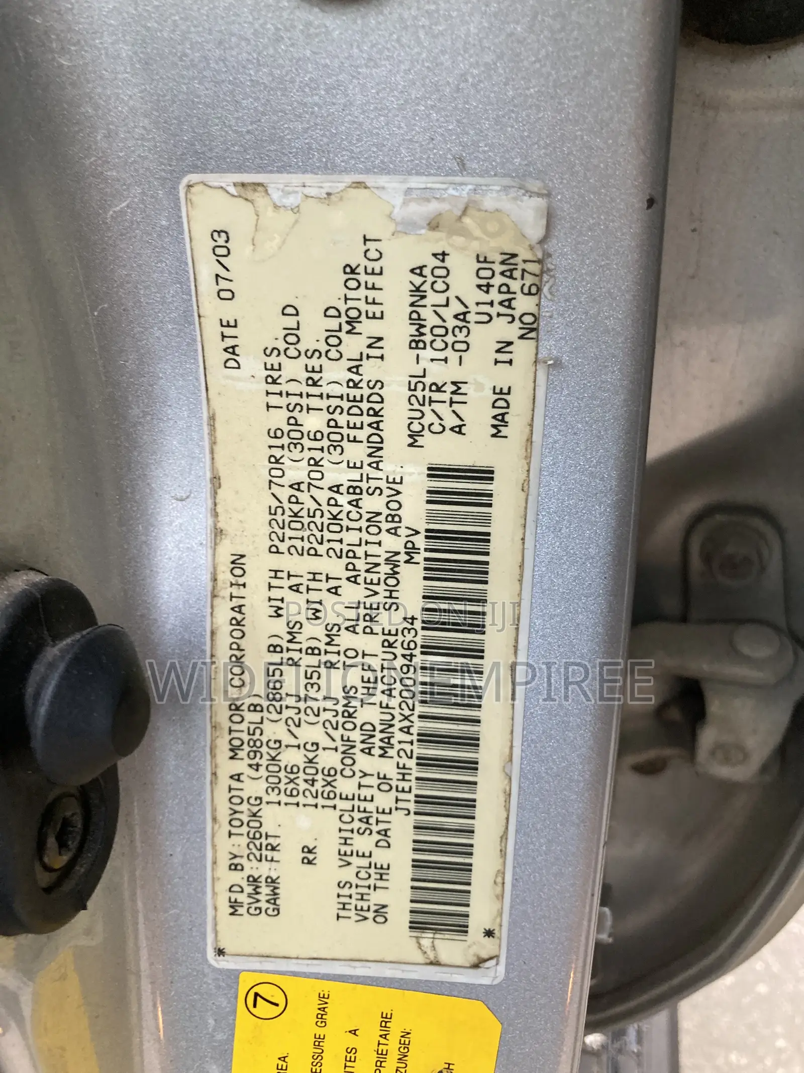 Toyota Highlander Limited V6 4x4 2004 Silver