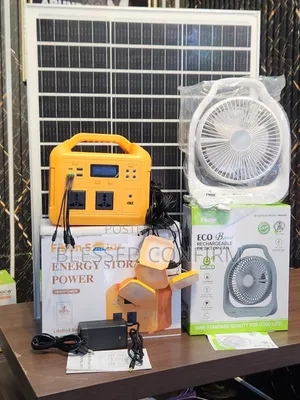 500W Solar Generator With 100W Solar Panel + 4 Bulbs & Free Fan