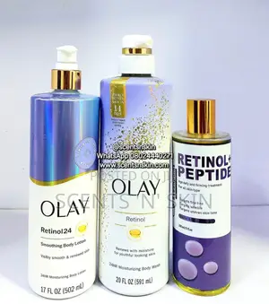 Retinol Body Lotion, Wash, Oil Combo