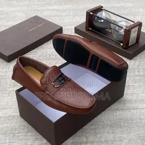 Italian Leather Designer Brown Color Loafers