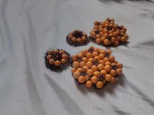 Trendy Sunflower-Styled Beaded Earrings