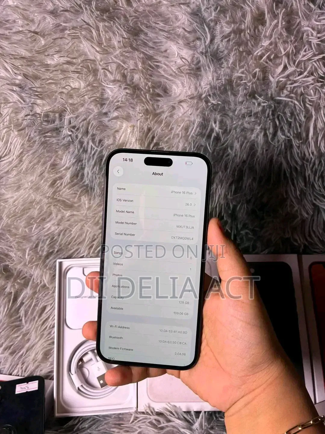 Apple iPhone 16 Plus 128 GB Black