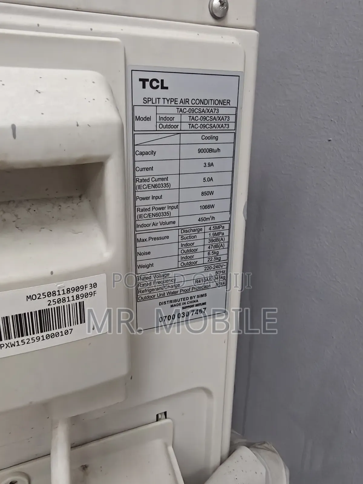 TCL 1hp Non-Inverter AC