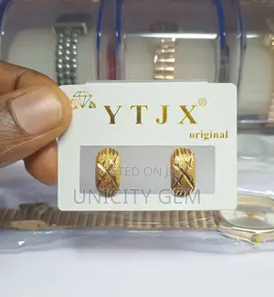 Simple Gold Replica Stud Earrings