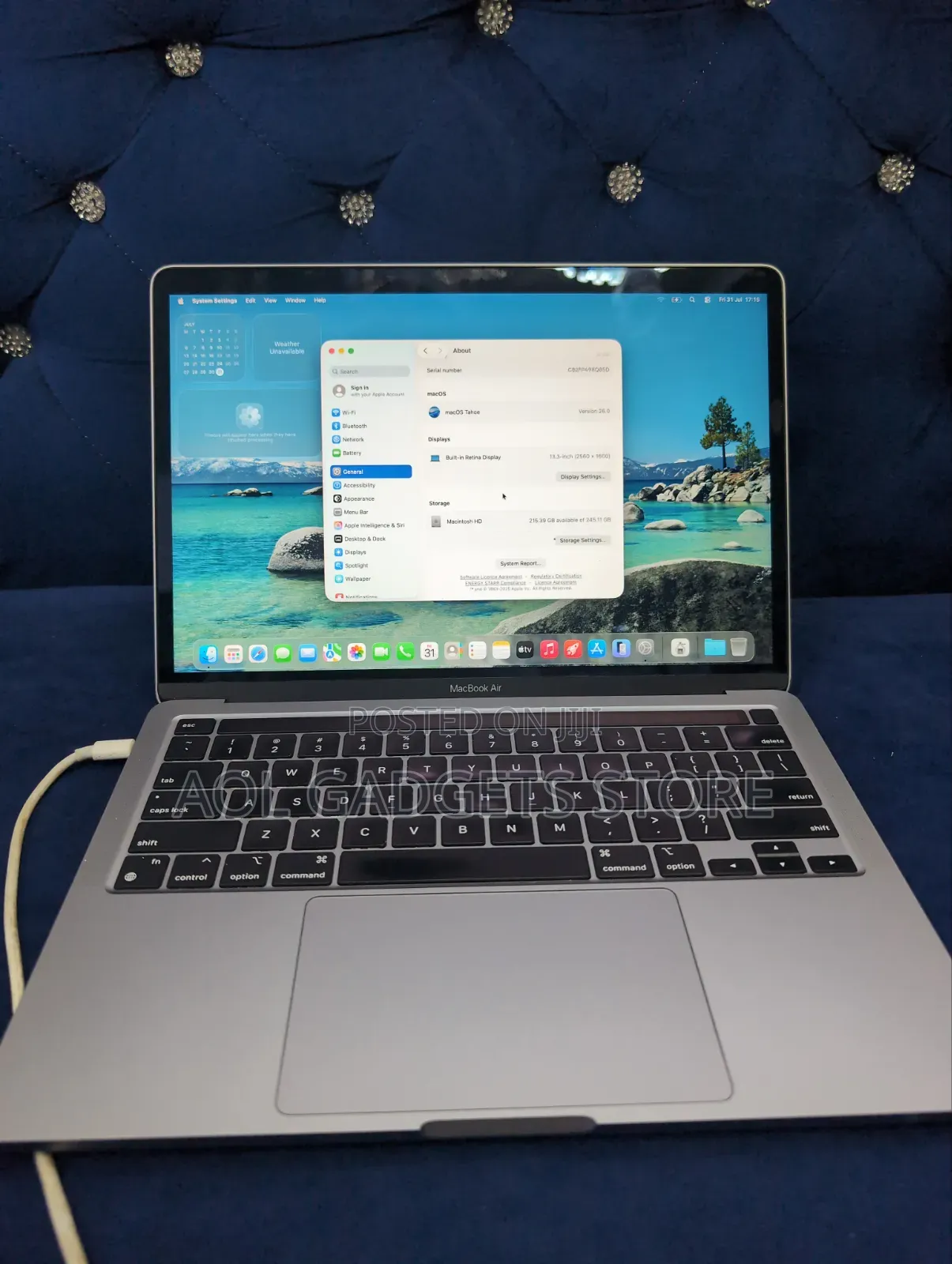 Laptop Apple MacBook Pro 2020 8GB Apple M1 SSD 256GB
