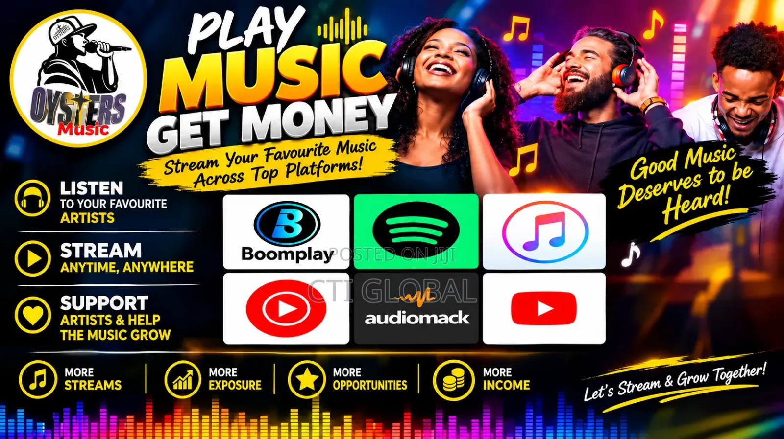 Stream Music and Get Payment