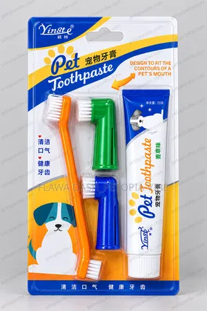Yingt Pet Dental Care Set for Cats and Dogs Toothpaste and Brush Kit