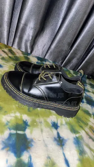 Dr Martens Original Luxury Black Leather Lace-Up Shoes