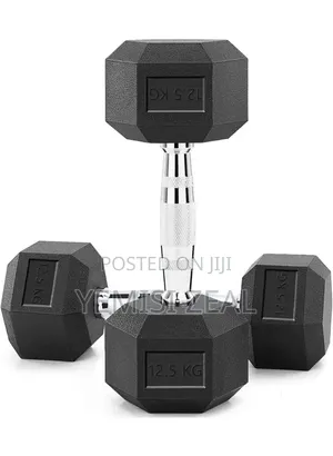 12.5kg Hexagon Dumbbell Pair Set