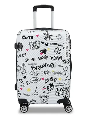 Lightweight Printed Cabin Trolley Luggage