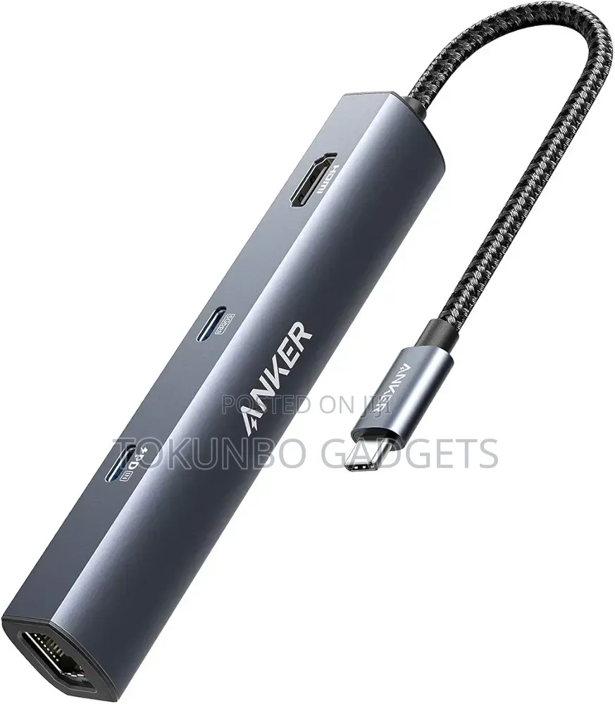 Anker USB-C Hub With Ethernet, 6-in-1 Multiport Adapter