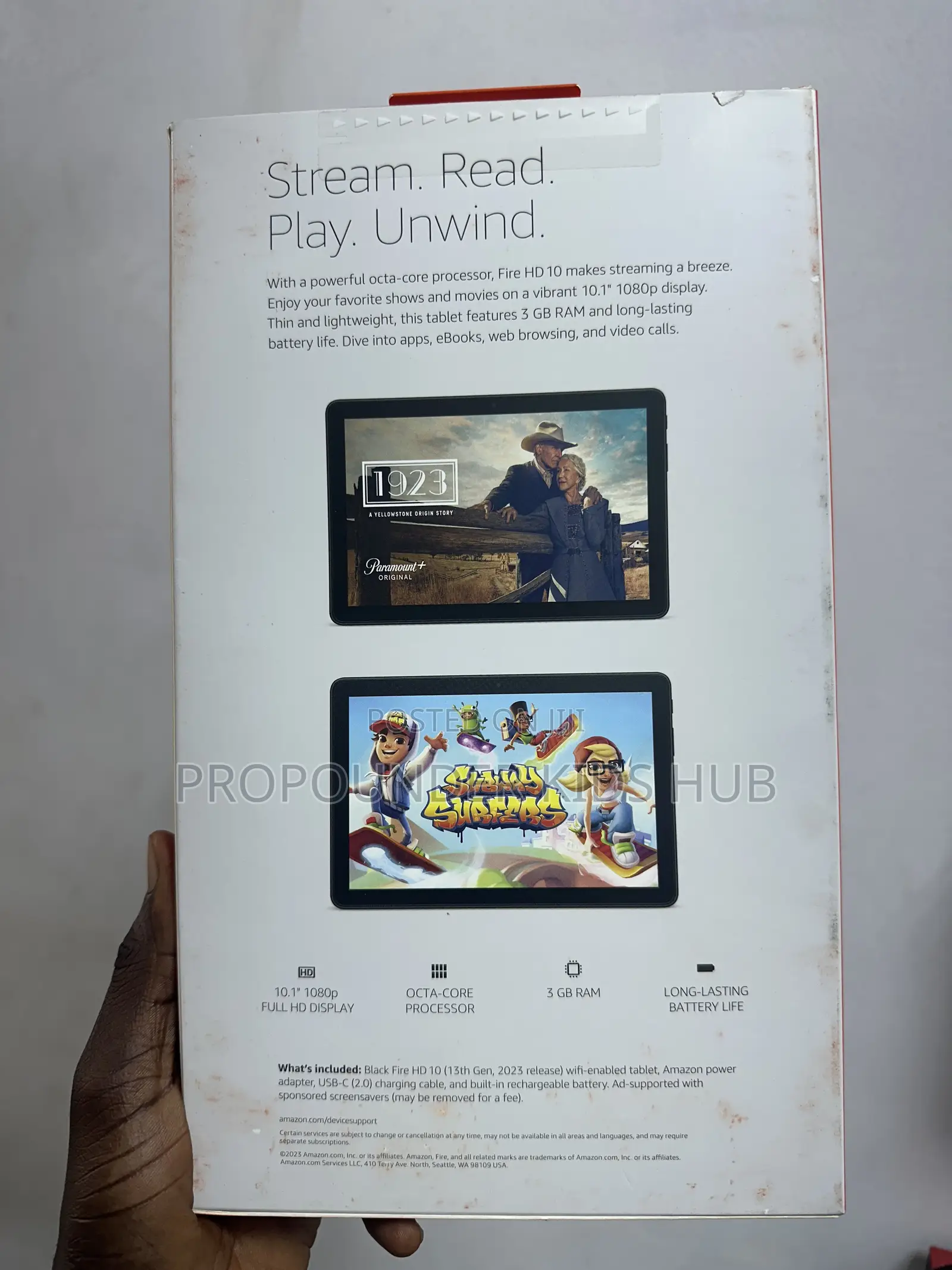 New Amazon Fire HD 10 32 GB Black