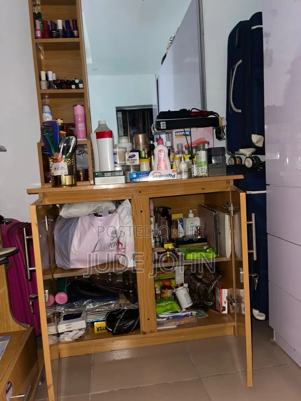 Dressing Mirror and Shoe Rack