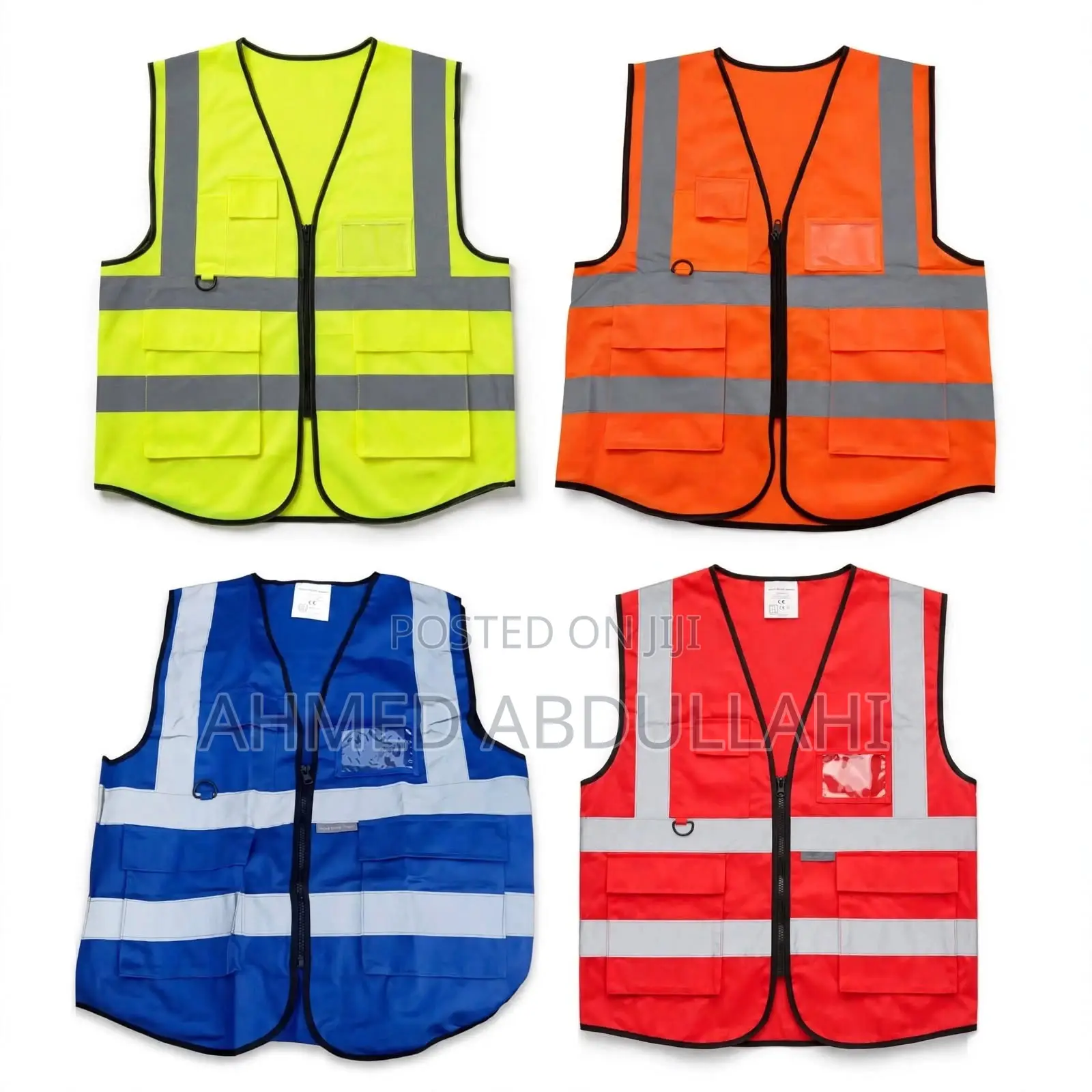 Reflective Vest With Zip and Pockets