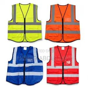 Reflective Vest With Zip and Pockets