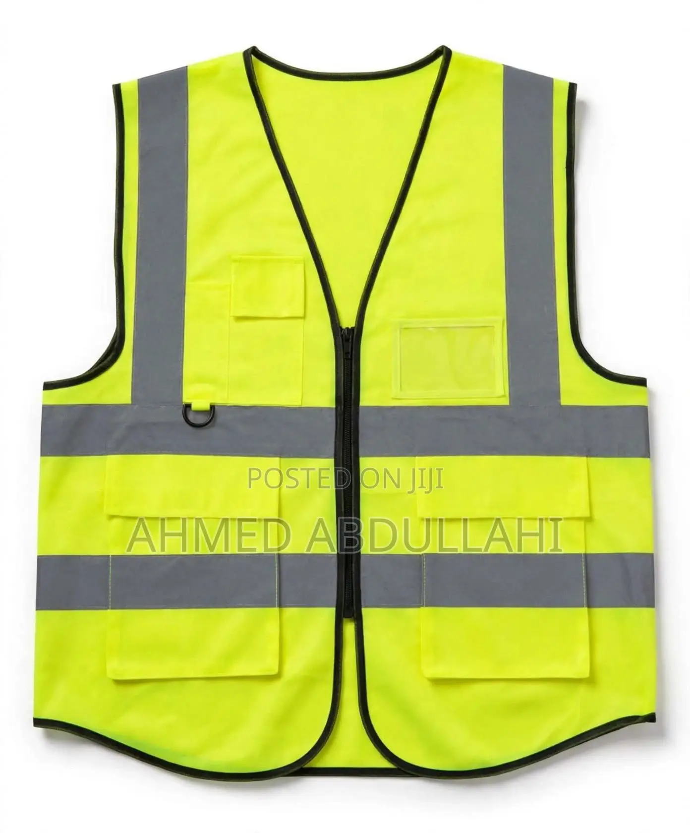 Reflective Vest With Zip and Pockets