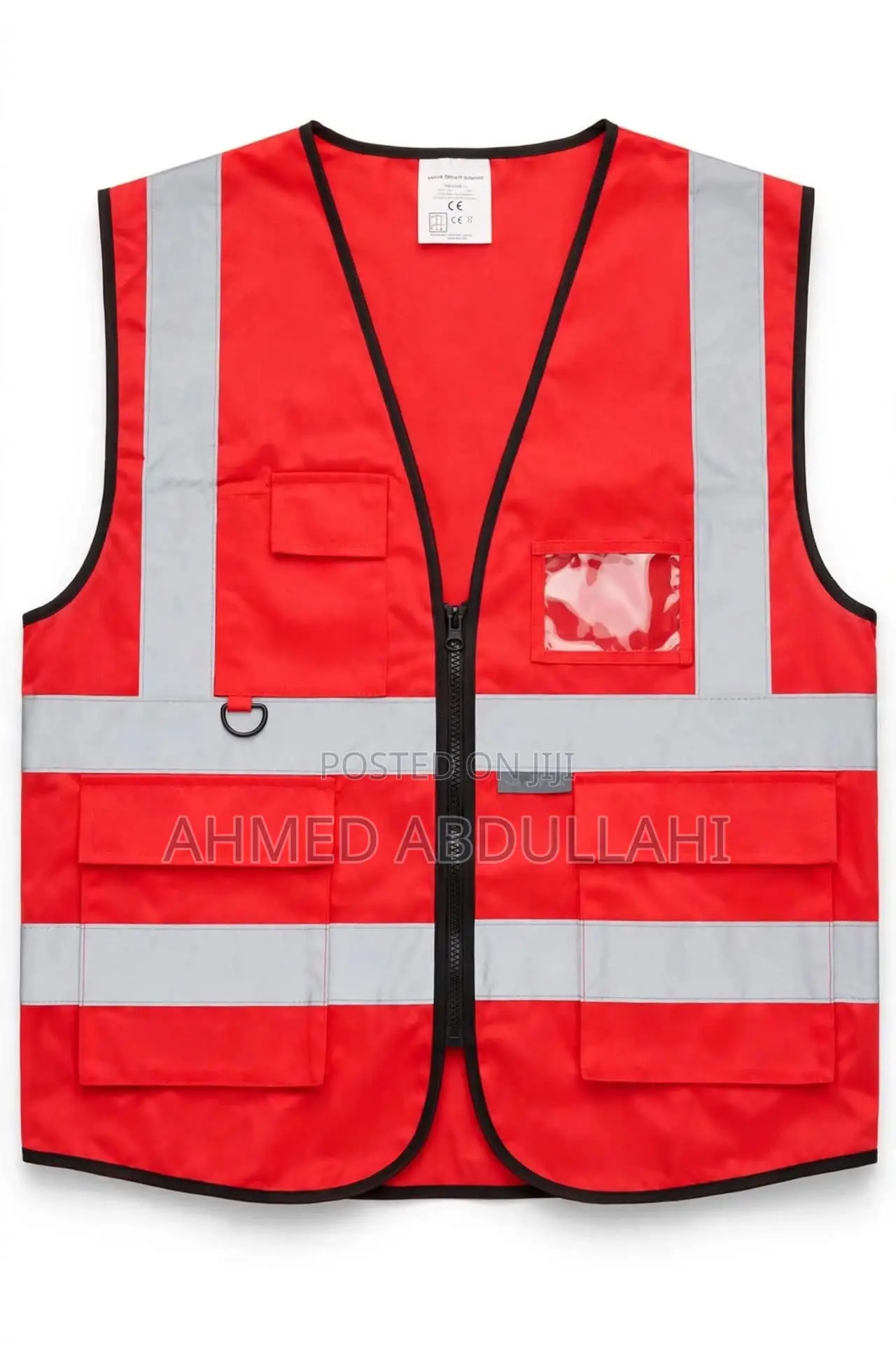 Reflective Vest With Zip and Pockets