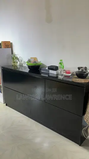 Neatly Used HDF Black Cupboard
