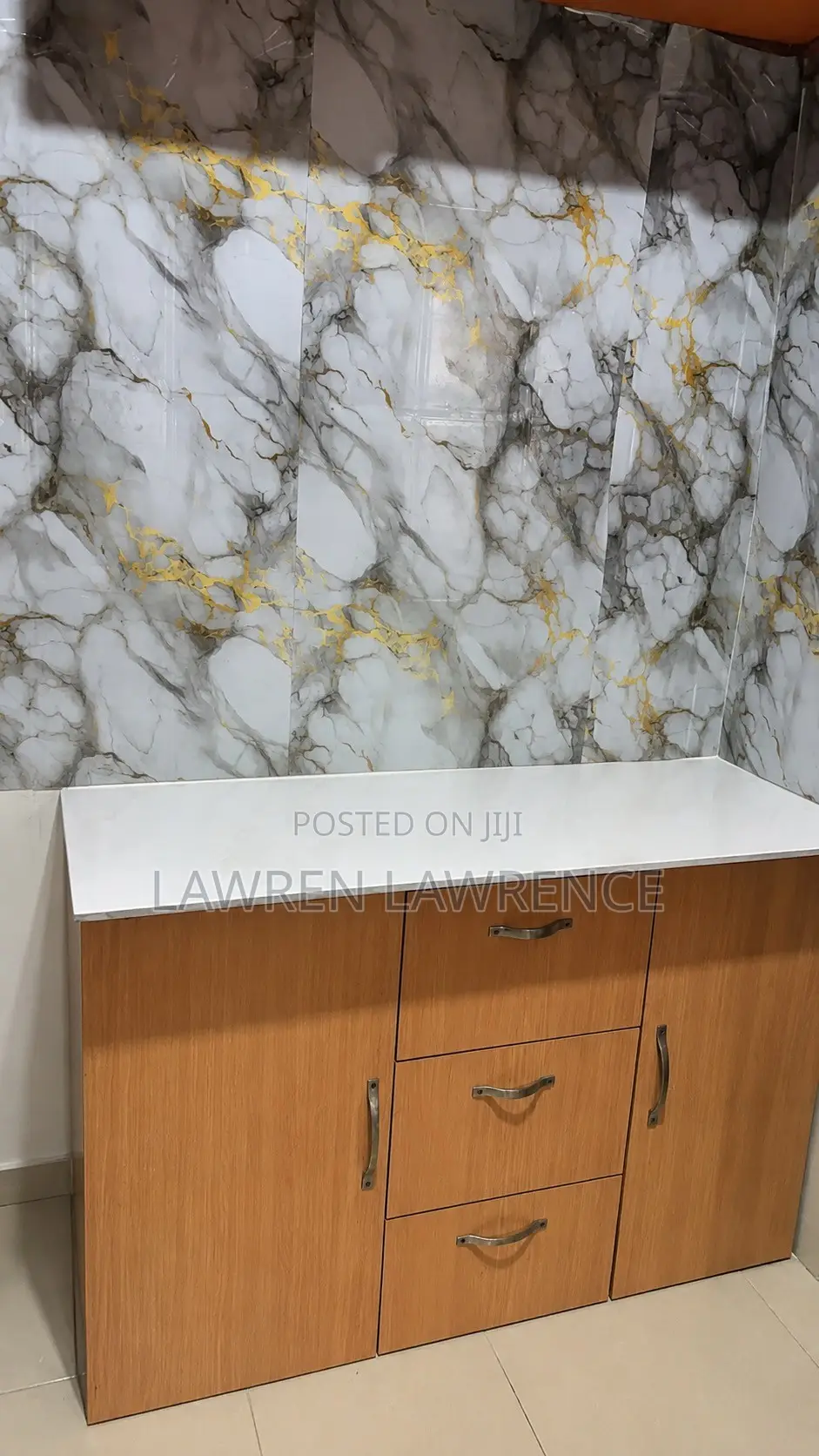 Kitchen Cupboard With Marble Top