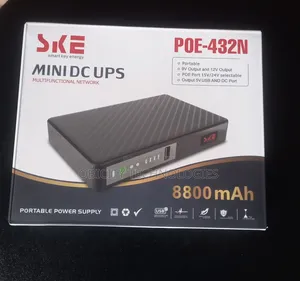 SKE Mini DC UPS Portable Power Supply for Routers, CCTV, POS