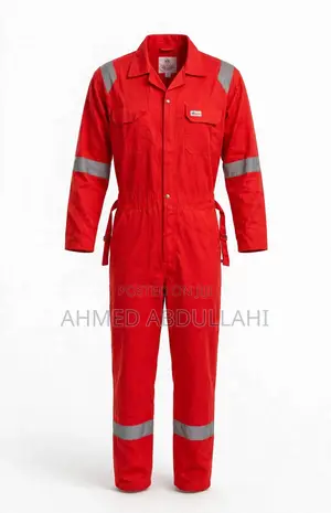 Red Coveralls With Reflective