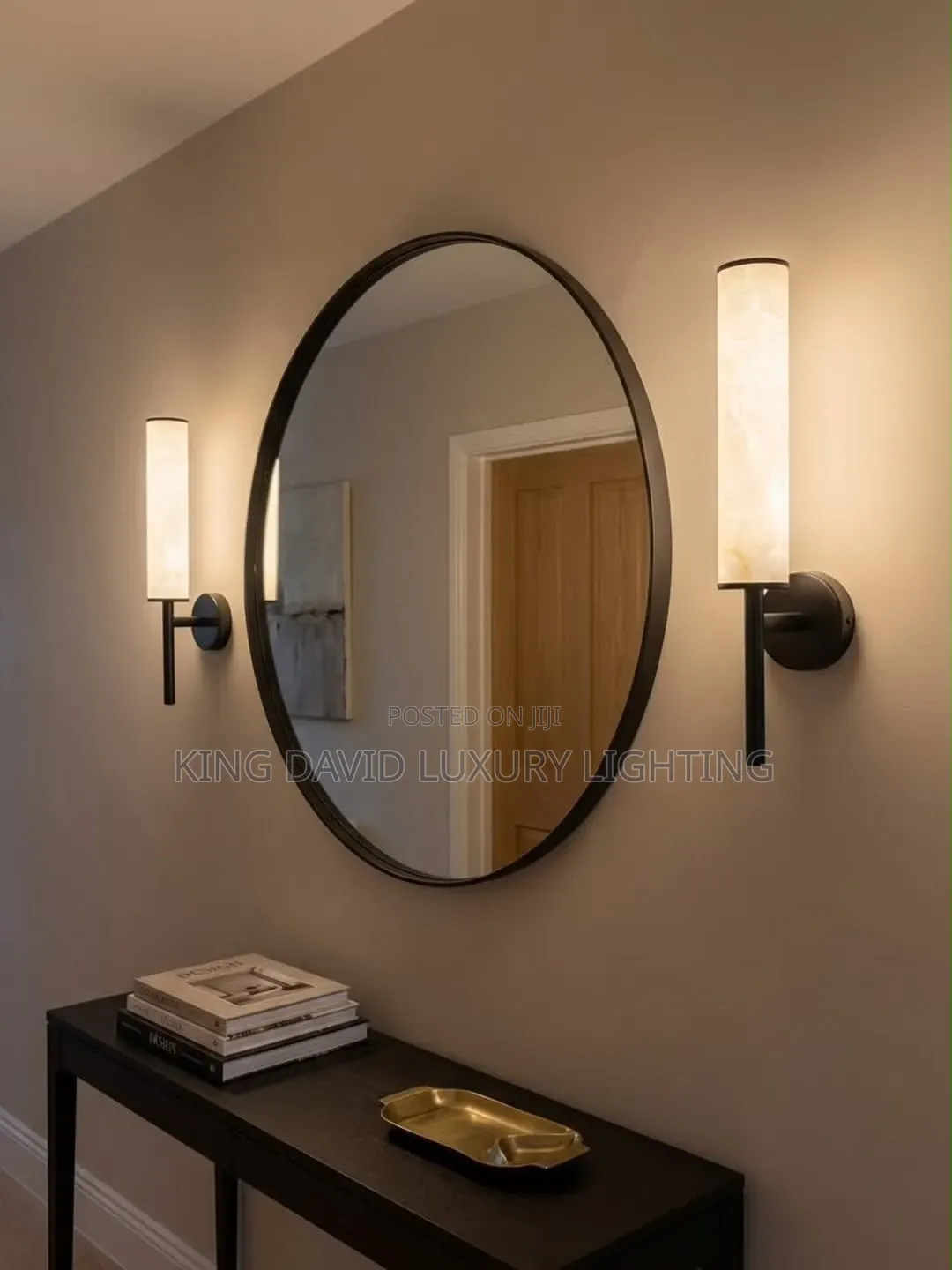 Minimalist Oval Wall Mirror
