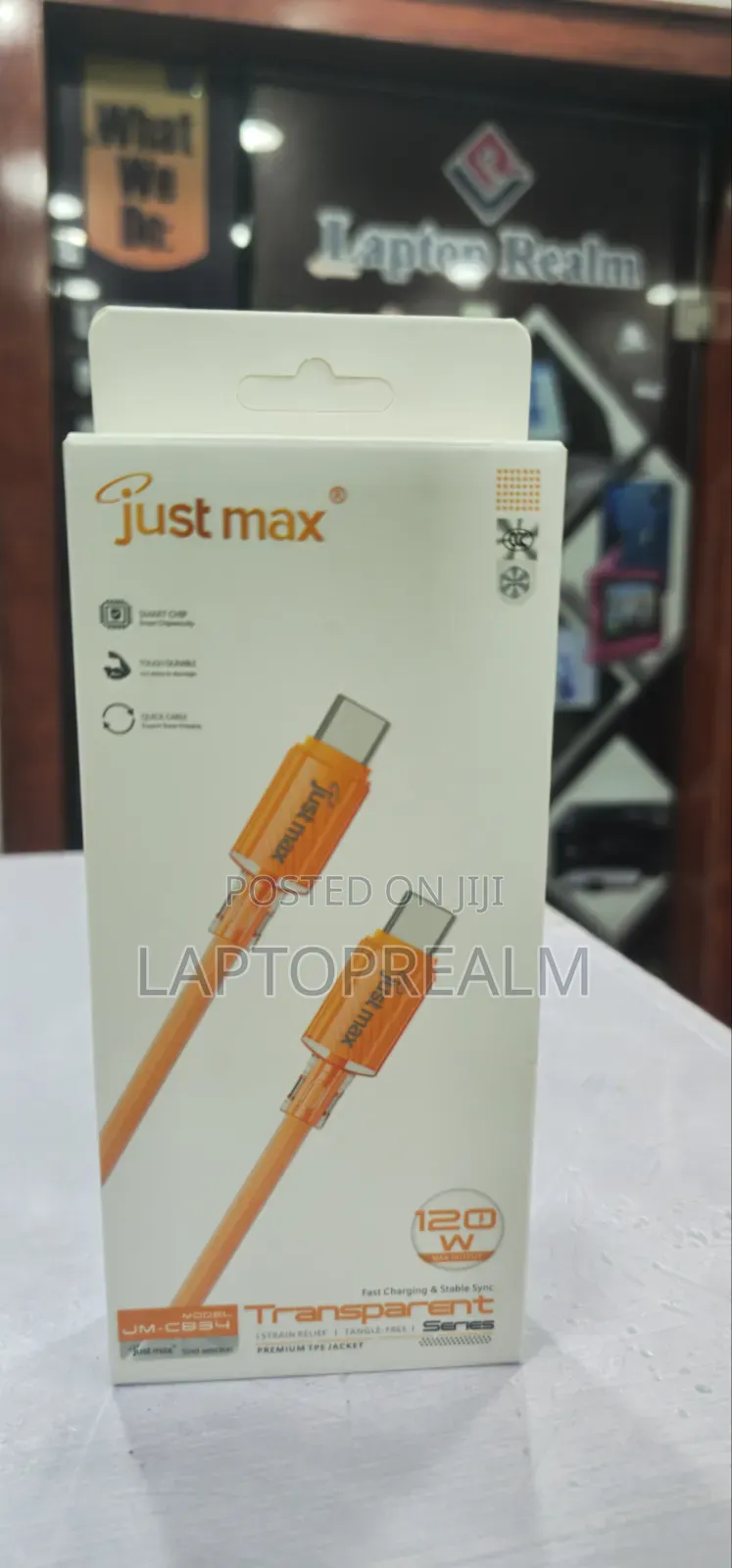 Just Max Type-C to Type-C Charging Cord